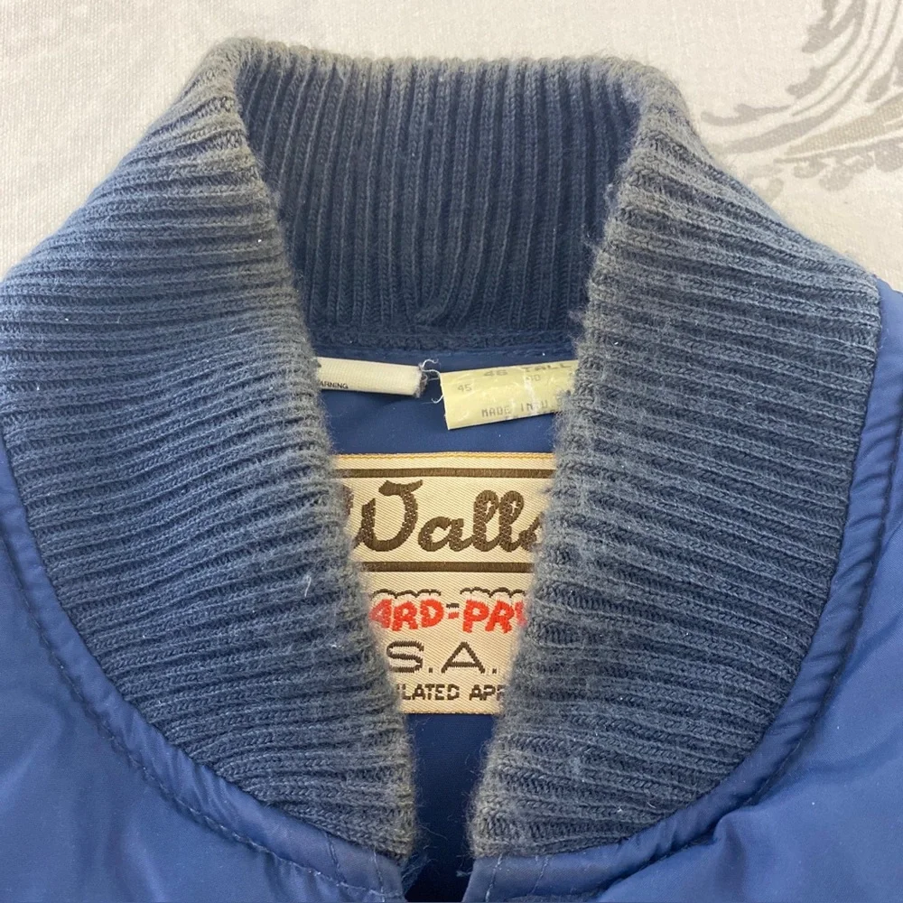 Vintage Walls Puffer Vest Blizzard Pruf‎ ~ Goose Down Sz 46 Tall USA